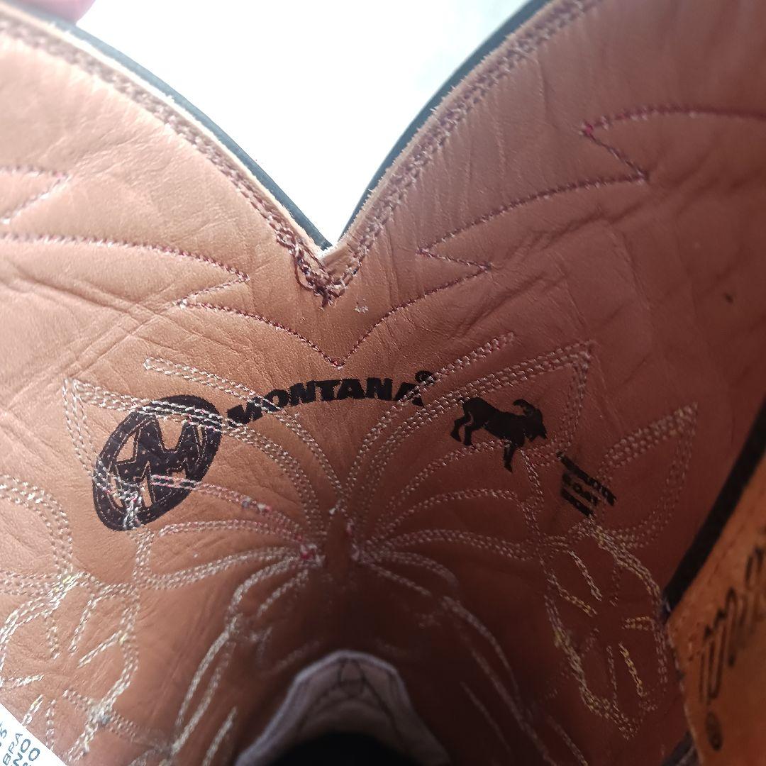 美品 希少 MONTANA　モンタナ　ウエスタンブーツ 黒　Y2k 　24cm