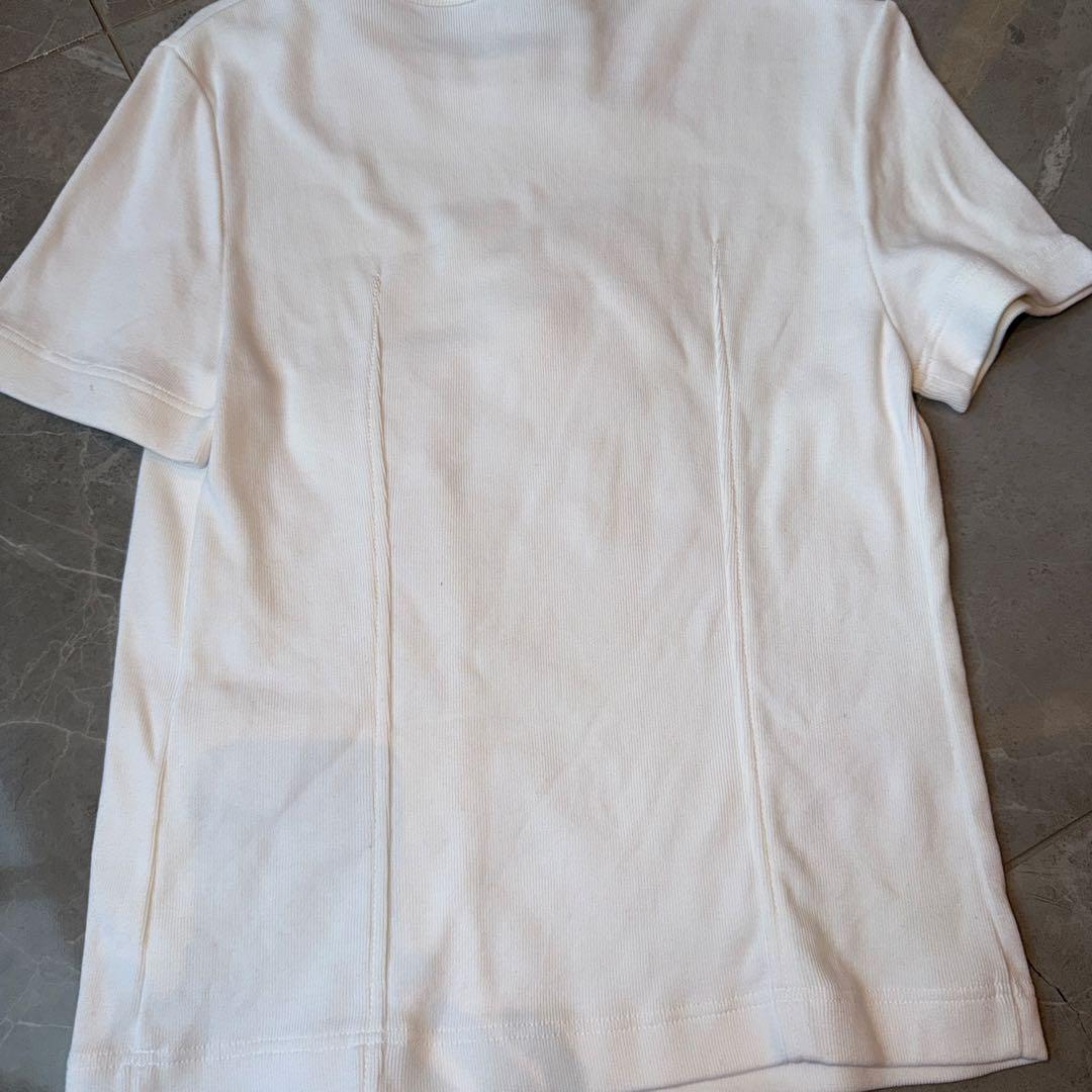 CHANEL tシャツ　38サイズ切っぱなし立体お花
