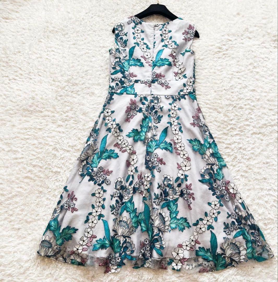 美品♡グレースコンチネンタル☆マルチフラワーチュールワンピース　定価5.1万円