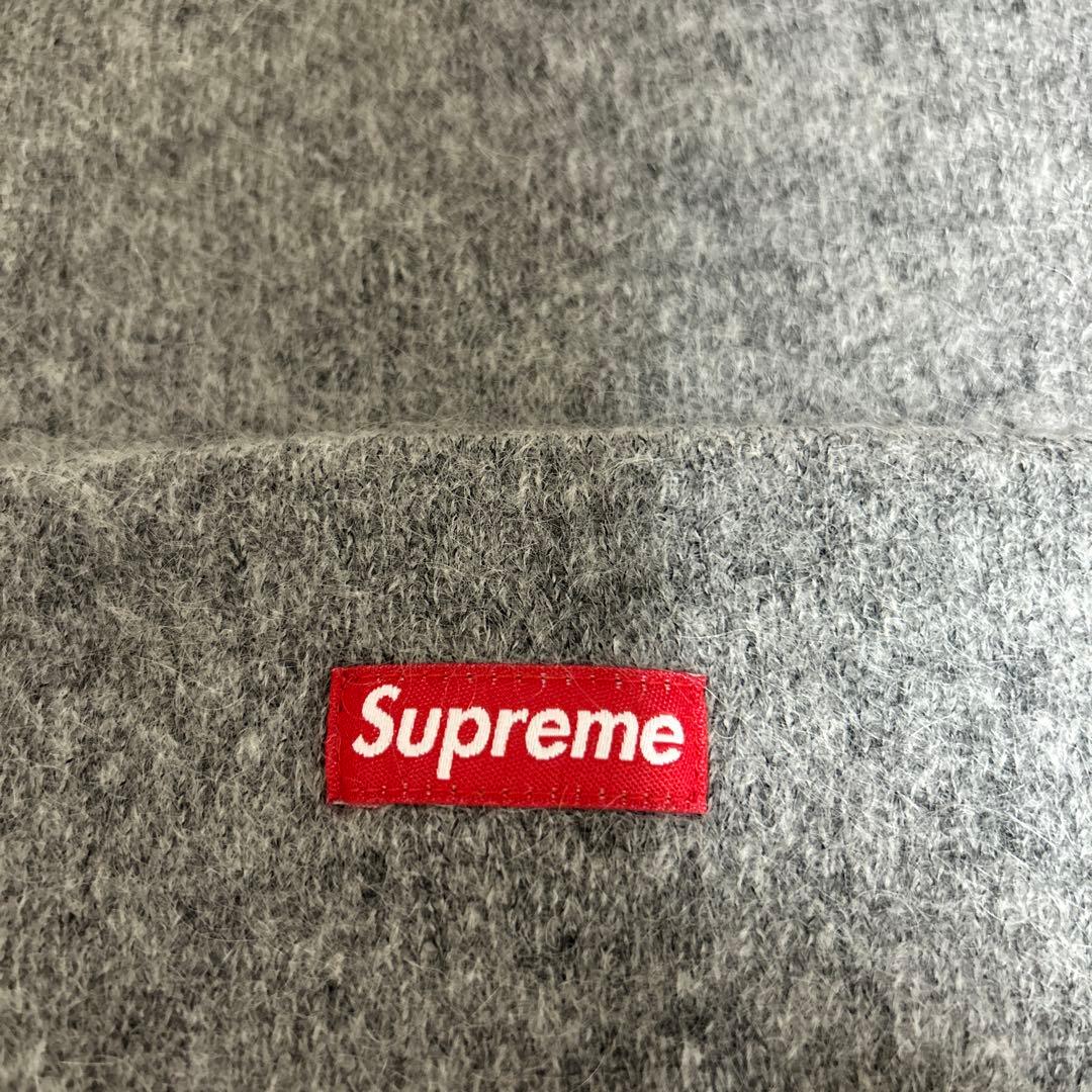 Supreme モヘアビーニー　グレー　新品未使用タグ付き正規品
