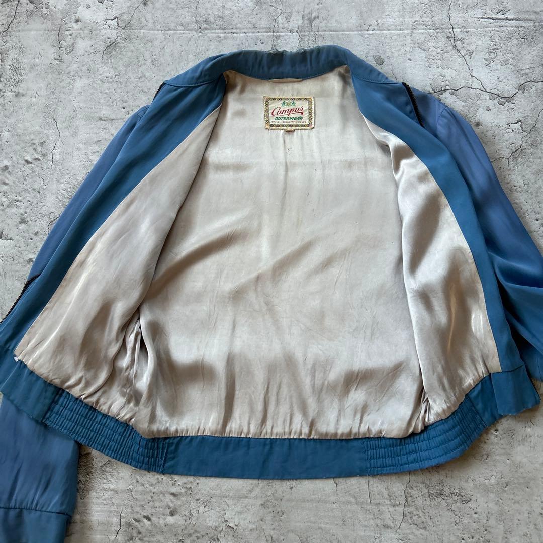 50s Campusレーヨンギャバジンジャケット ギャバジャン 38