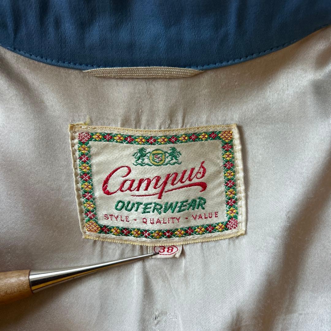 50s Campusレーヨンギャバジンジャケット ギャバジャン 38