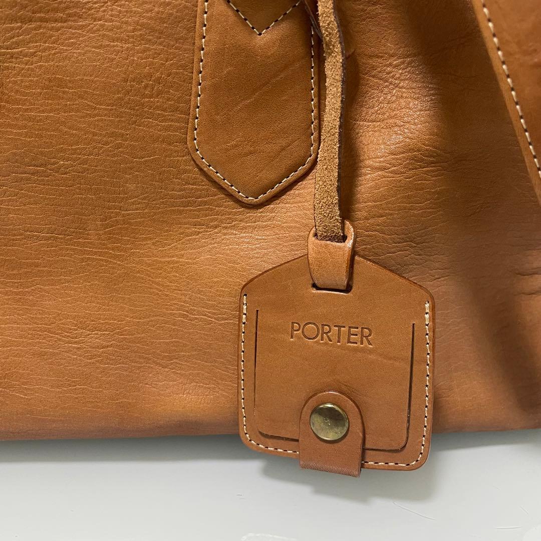 PORTER ポーター レザー ボストンバッグ ショルダーバッグ