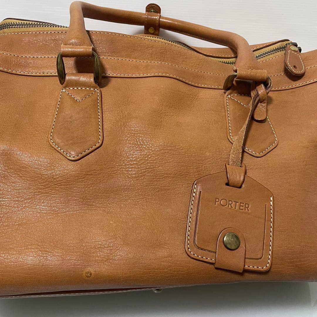PORTER ポーター レザー ボストンバッグ ショルダーバッグ