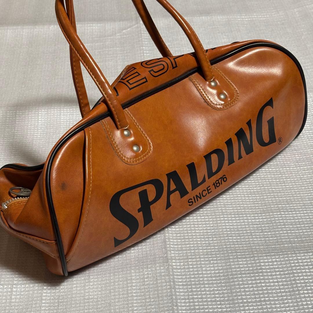 70s SPALDING レザー ボストンバッグ ヴィンテージ ブラウン 希少
