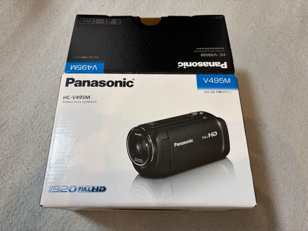 Panasonic HC-V495M ビデオカメラ 2025年購入 箱付 美品