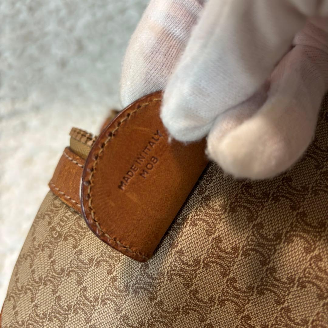 【CELINE】セリーヌ マカダムボストンバッグ ヴィンテージホワイトトリオンフ