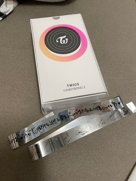 TWICE キャンディーボンZ     ペンライト　銀テープ付き