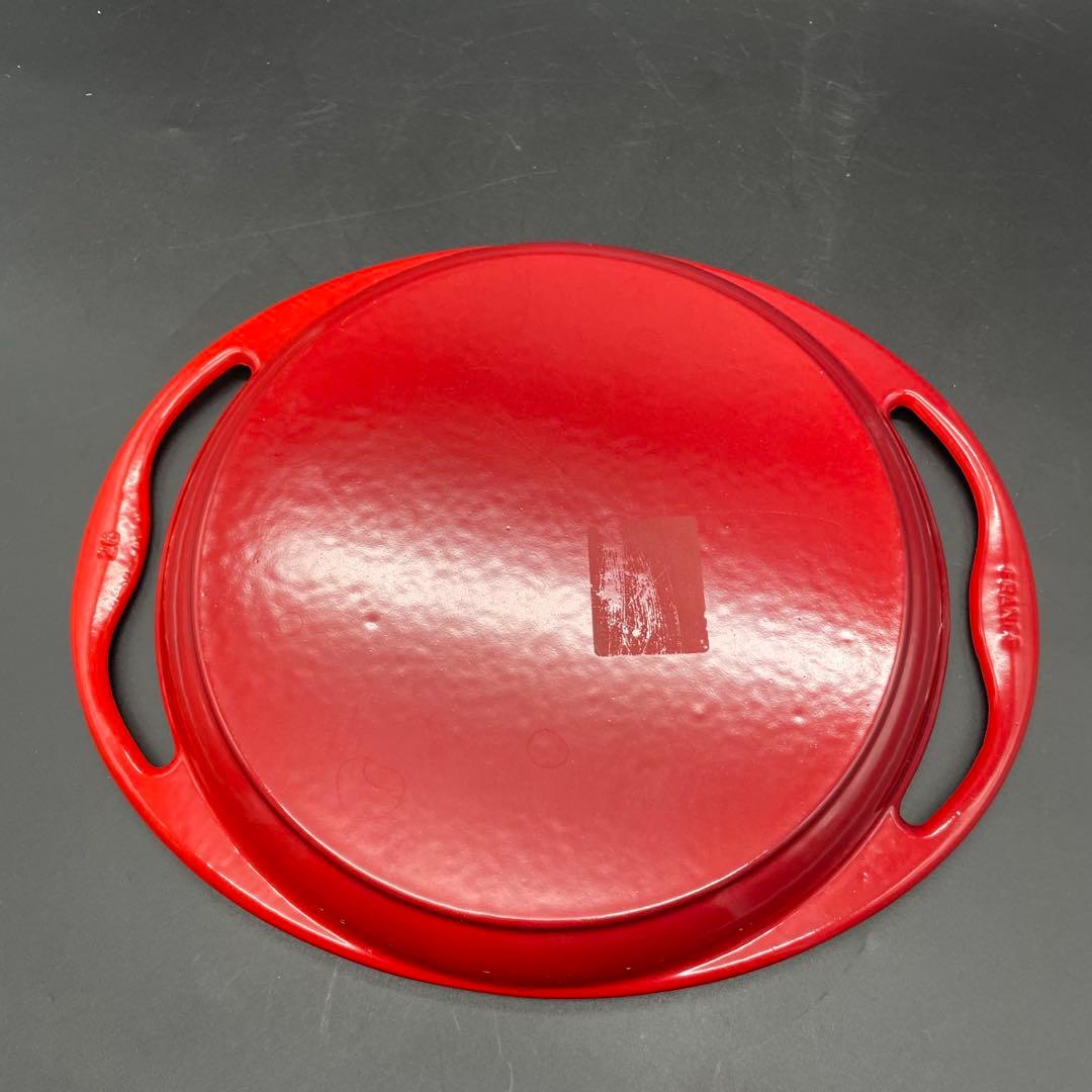 ◯LE CREUSET 鉄グリルパン 青 赤 26cm 2枚セット