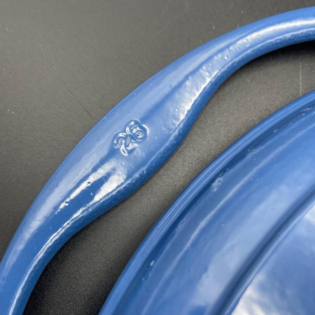◯LE CREUSET 鉄グリルパン 青 赤 26cm 2枚セット