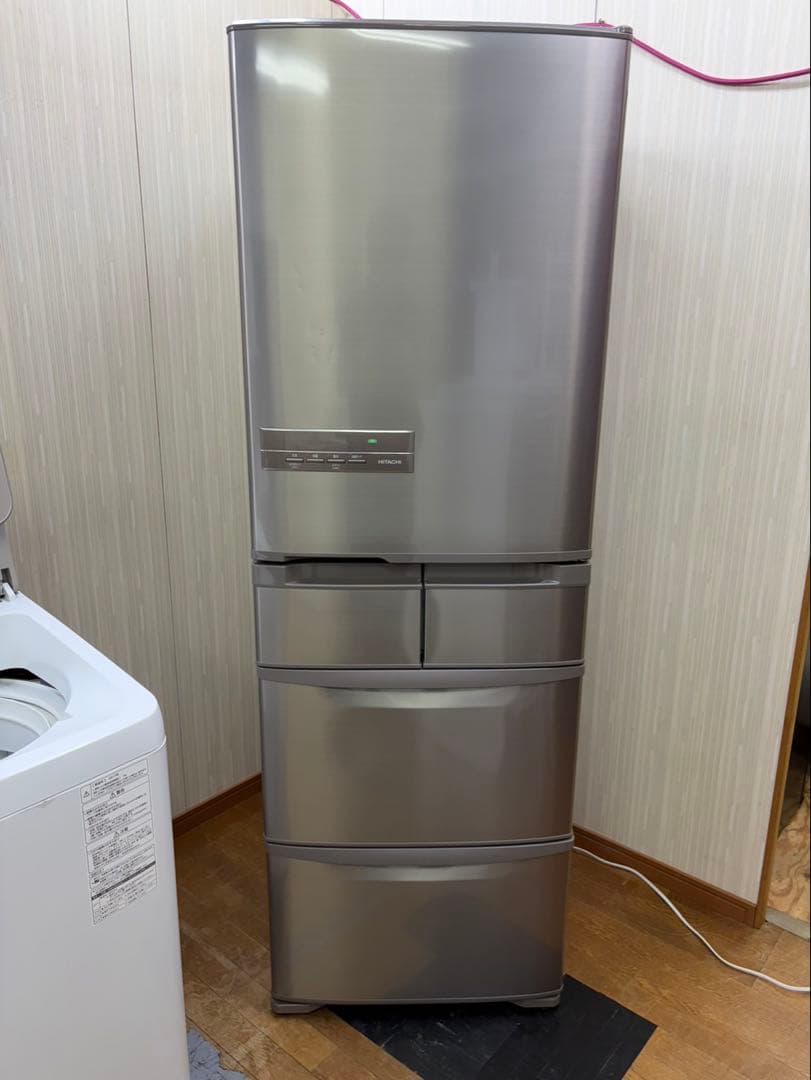 R2 5ドア HITACHI 2017年 401L R-K40G(SN) 冷蔵庫