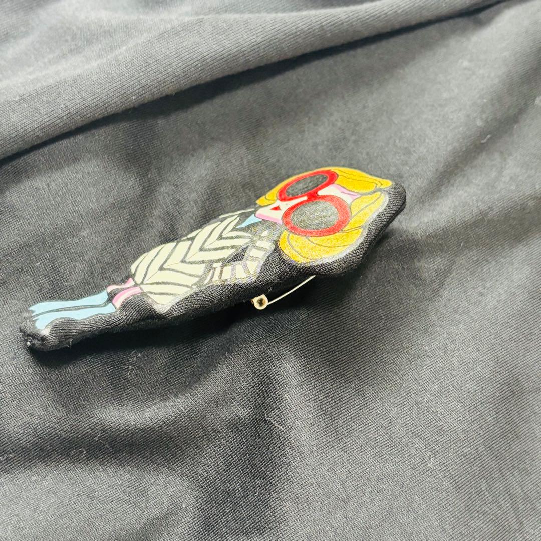 極美品 アルベロベロ カーディガン ブローチ 装飾 黒 フリーサイズ
