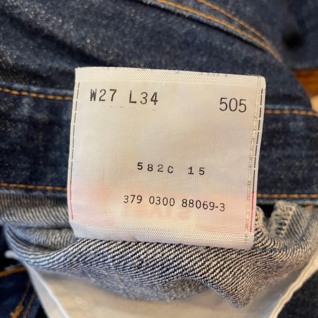 00s USA製 Levi’s 505 濃紺 w27 l34