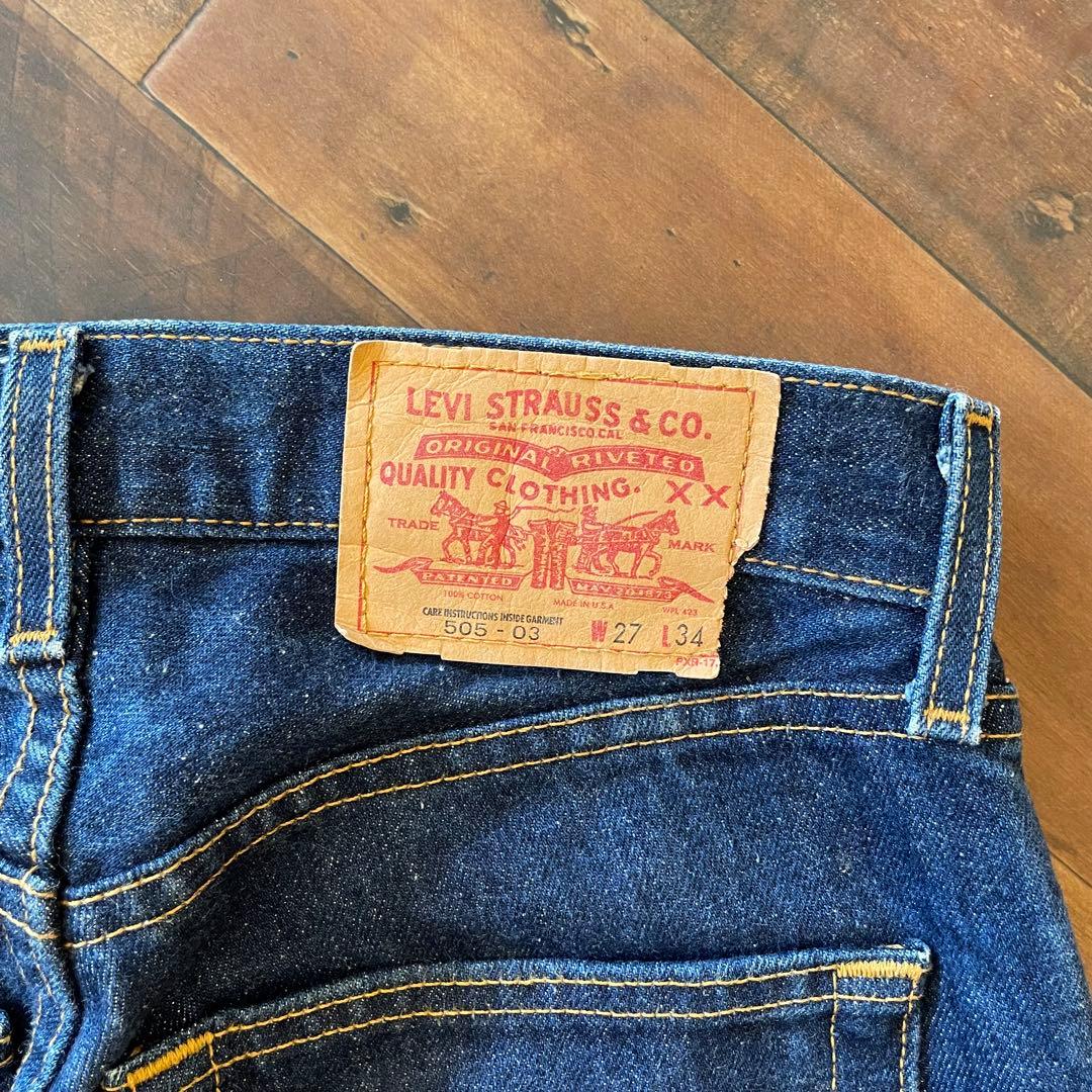 00s USA製 Levi’s 505 濃紺 w27 l34