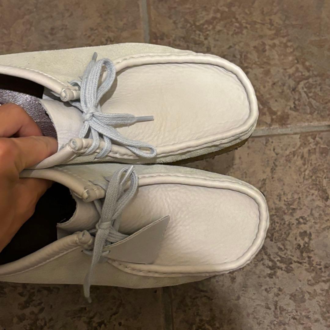 【美品】Clarks wallabees 水色