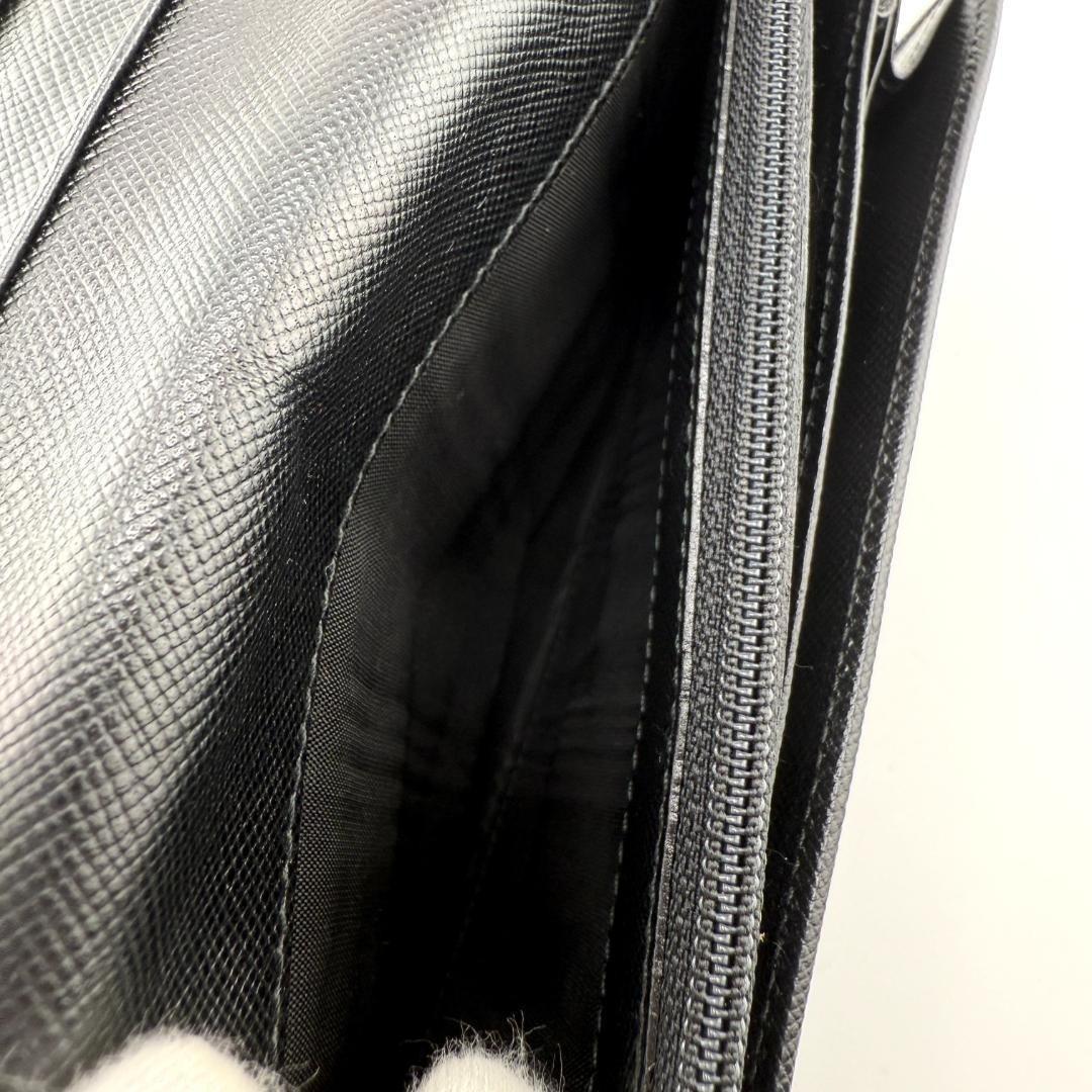 ✨美品✨ PRADA プラダ レザー 二つ折り 長財布 メンズ レディース