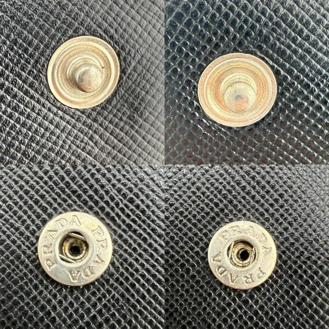 ✨美品✨ PRADA プラダ レザー 二つ折り 長財布 メンズ レディース