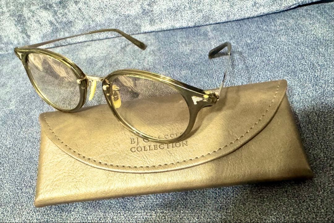 BJ Classic サングラス C-119-1クリアオリーブ ゴールド メンズ