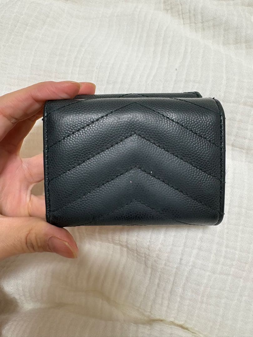 YSL レザー 三つ折り財布