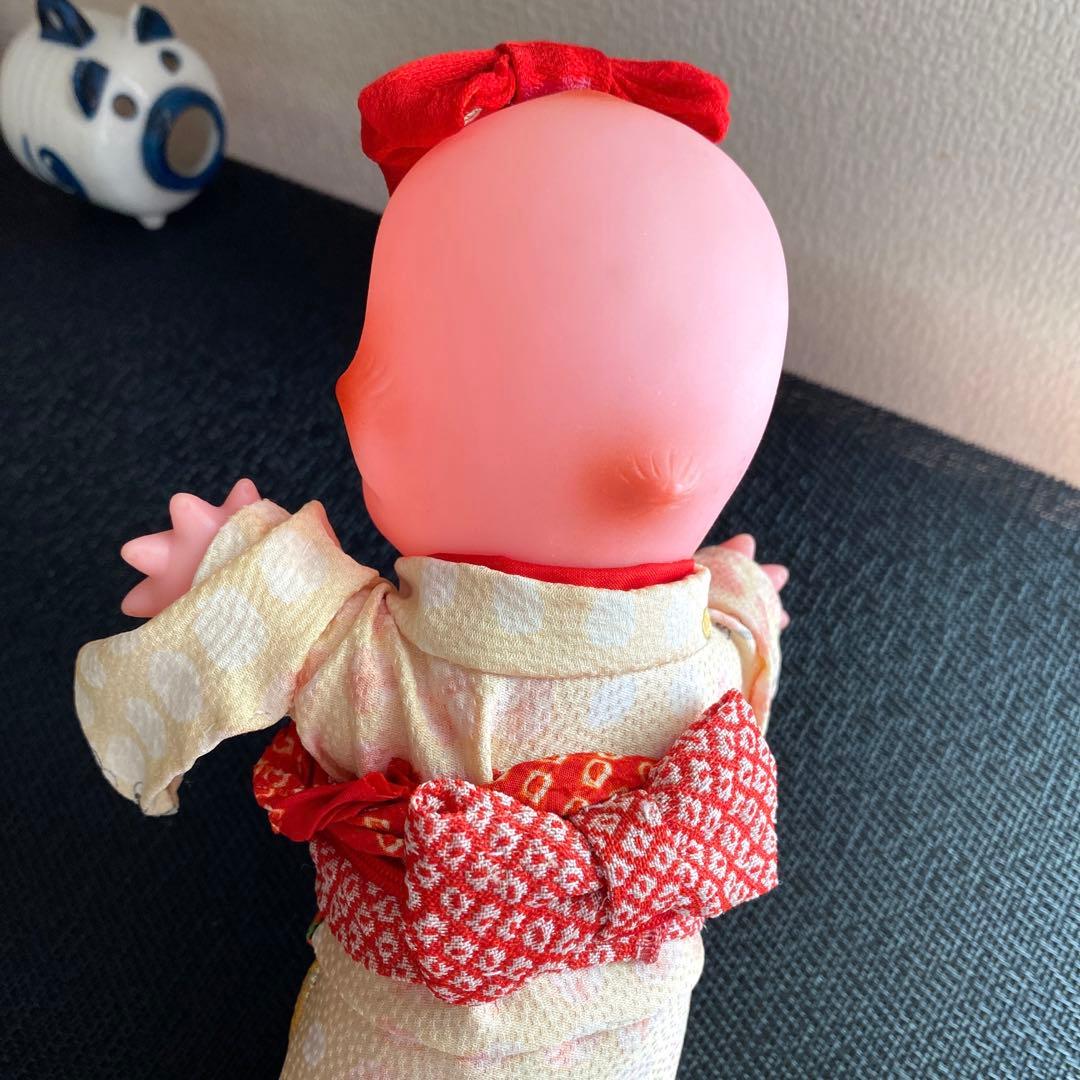 着物キューピーちゃん 昭和レトロ大正ロマン アンティーク 撫松庵岡重 昭和看板
