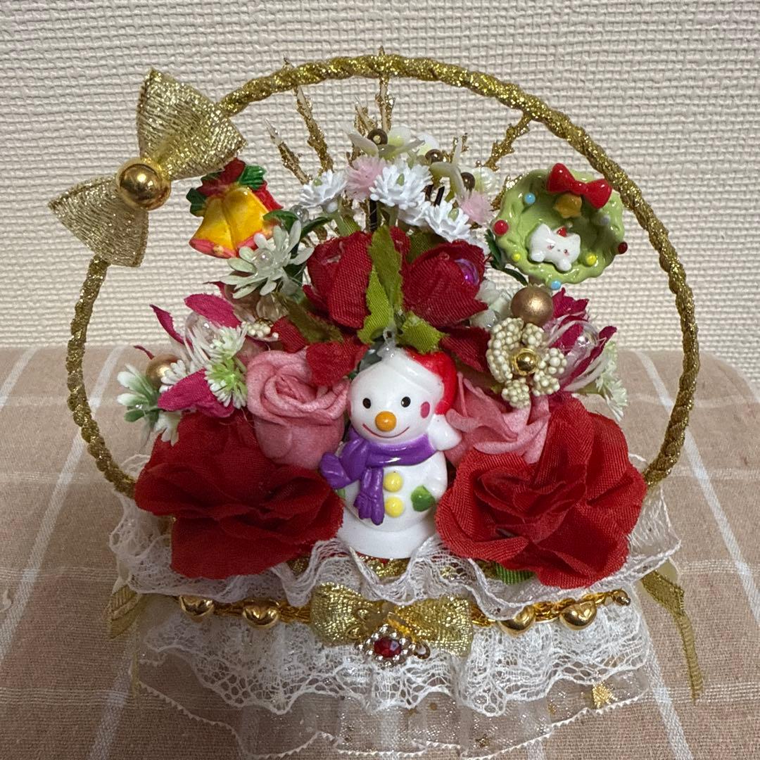 耀綺　クリスマス　　フラワーソープバスケット