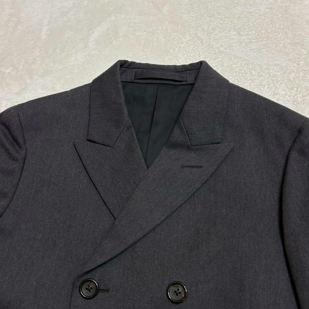 良品✨ マーガレットハウエル ダブル ジャケット　コットンウール グレー
