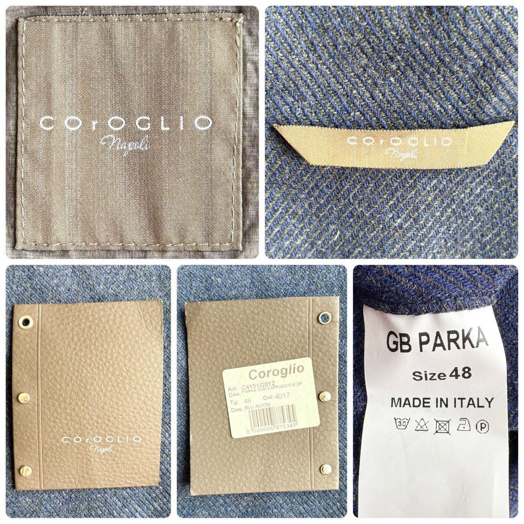美品◆イタリア製 COrOGLIO コロリオ ダッフル ロング ボア コート L