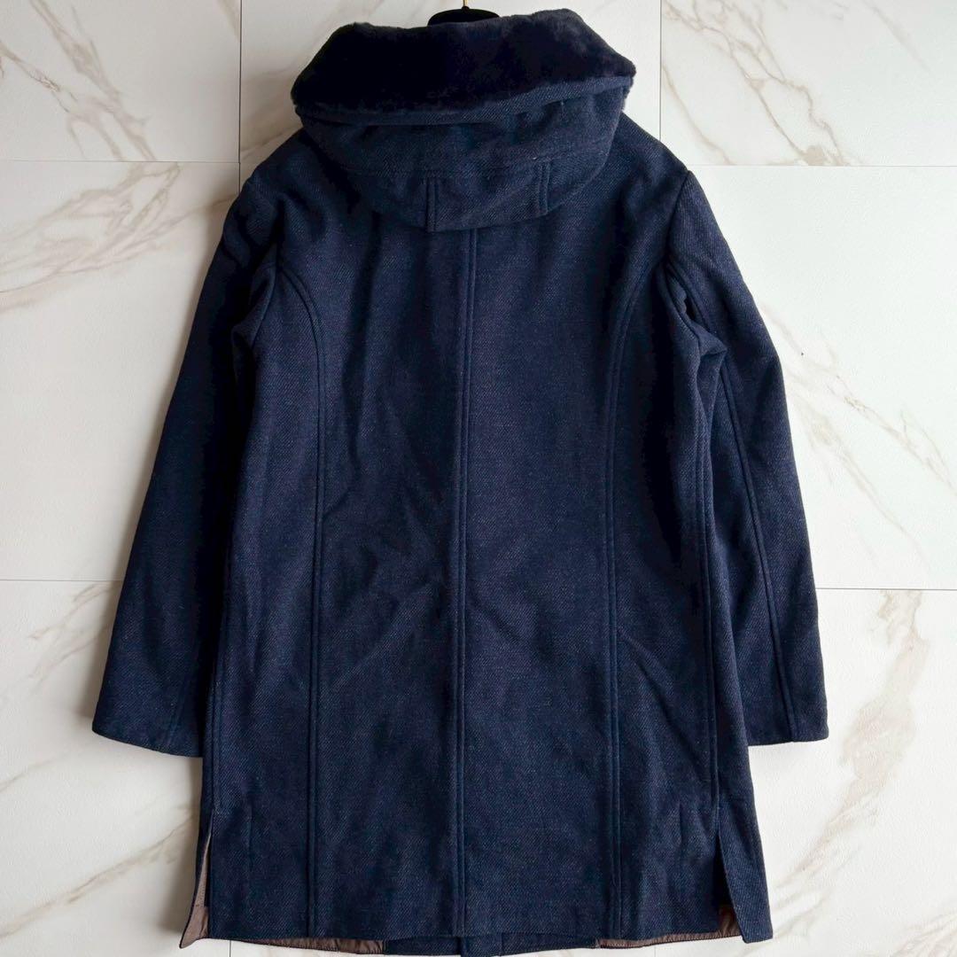 美品◆イタリア製 COrOGLIO コロリオ ダッフル ロング ボア コート L