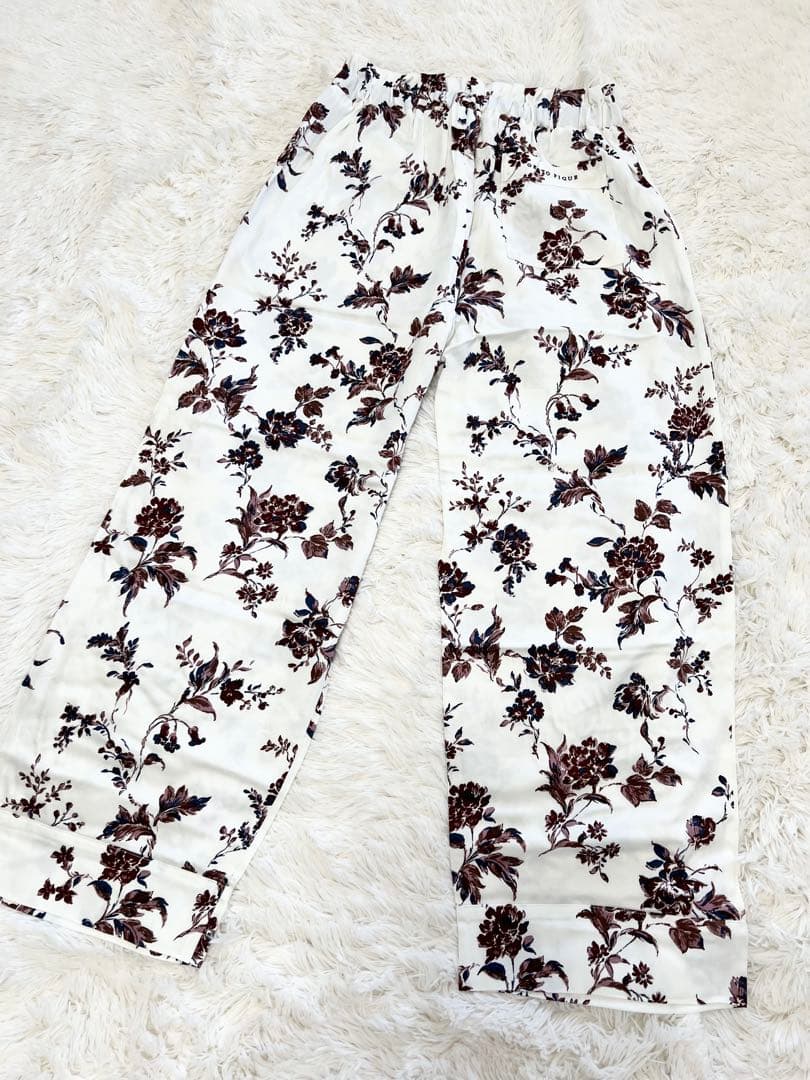 【新品タグ付き】gelato piqueジェラートピケ花柄パジャマ上下セット