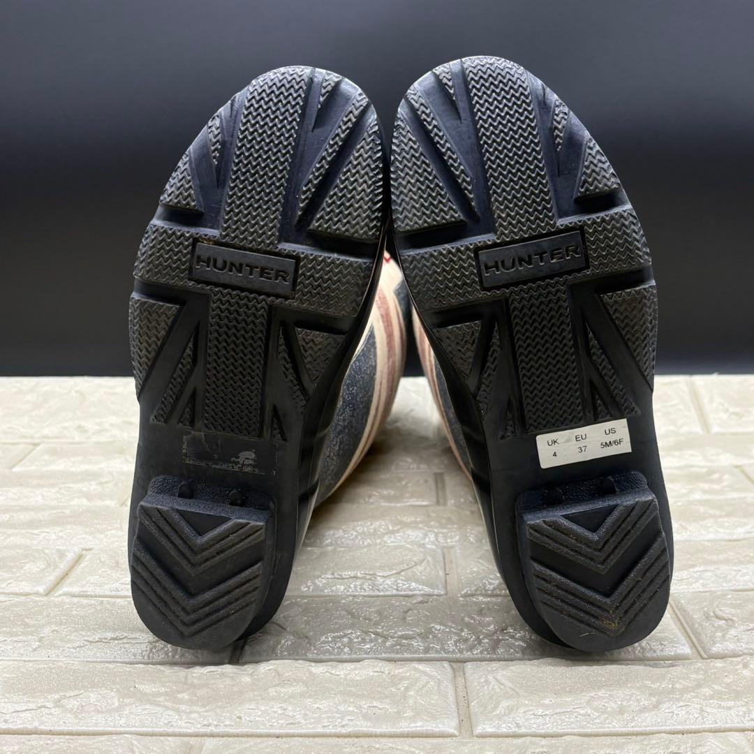 【美品】Hunter ハンター レインブーツ ユニオンジャック UK4 限定品