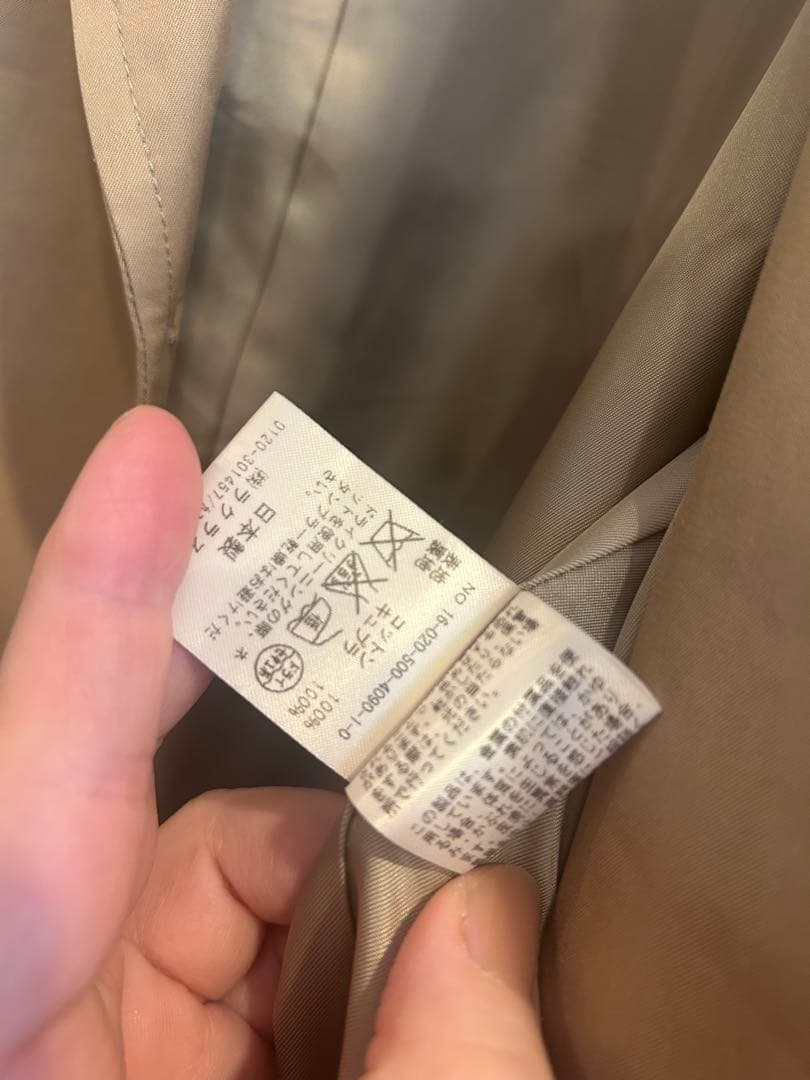 Deuxieme Classeドゥーズィエム ギャバノーカラーコート　トレンチ
