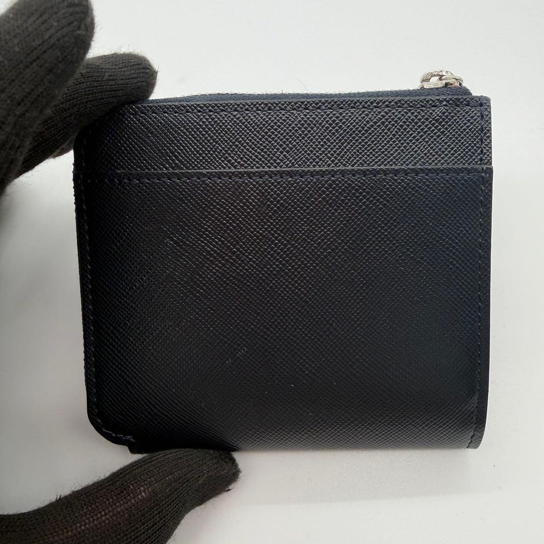 未使用級　ATAO アタオ　チェス　折り財布　レザー　シェードグレー