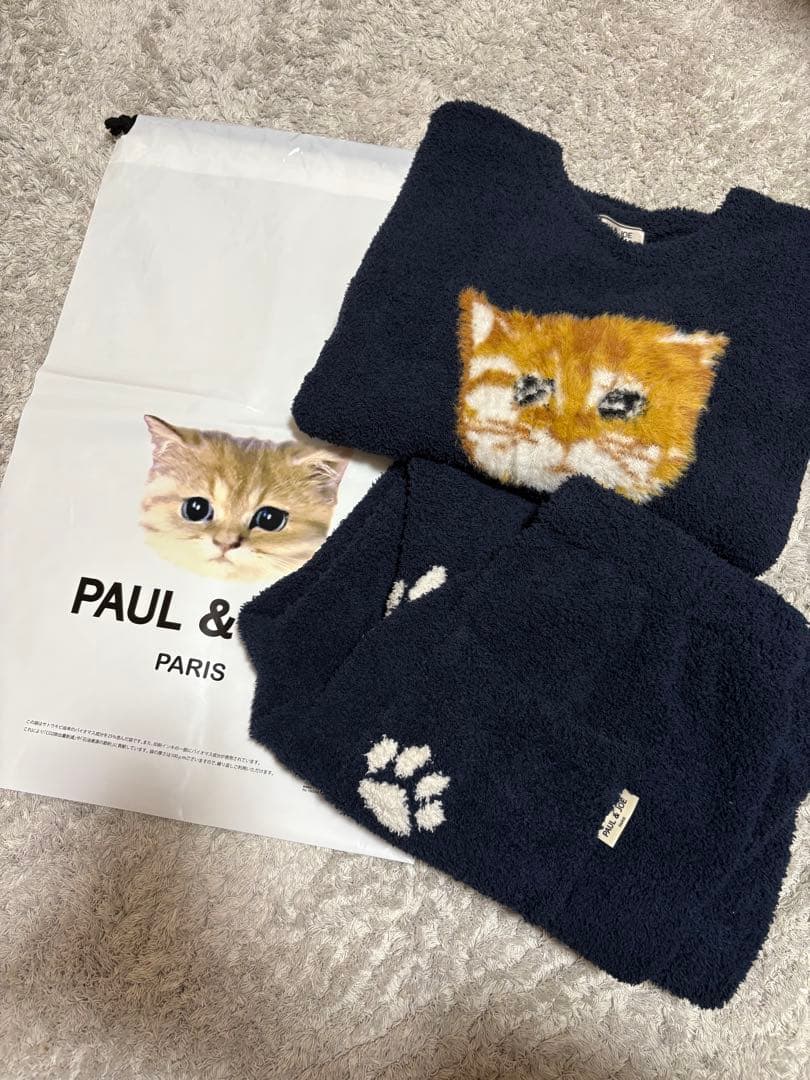 PAUL & JOE 猫刺繍 ルームウェア