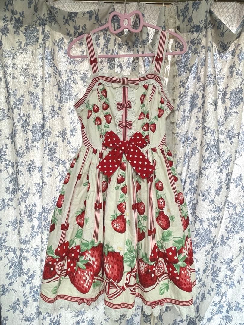 限定値下 AngelicPretty摘みたていちごワンピース カチューシャセット