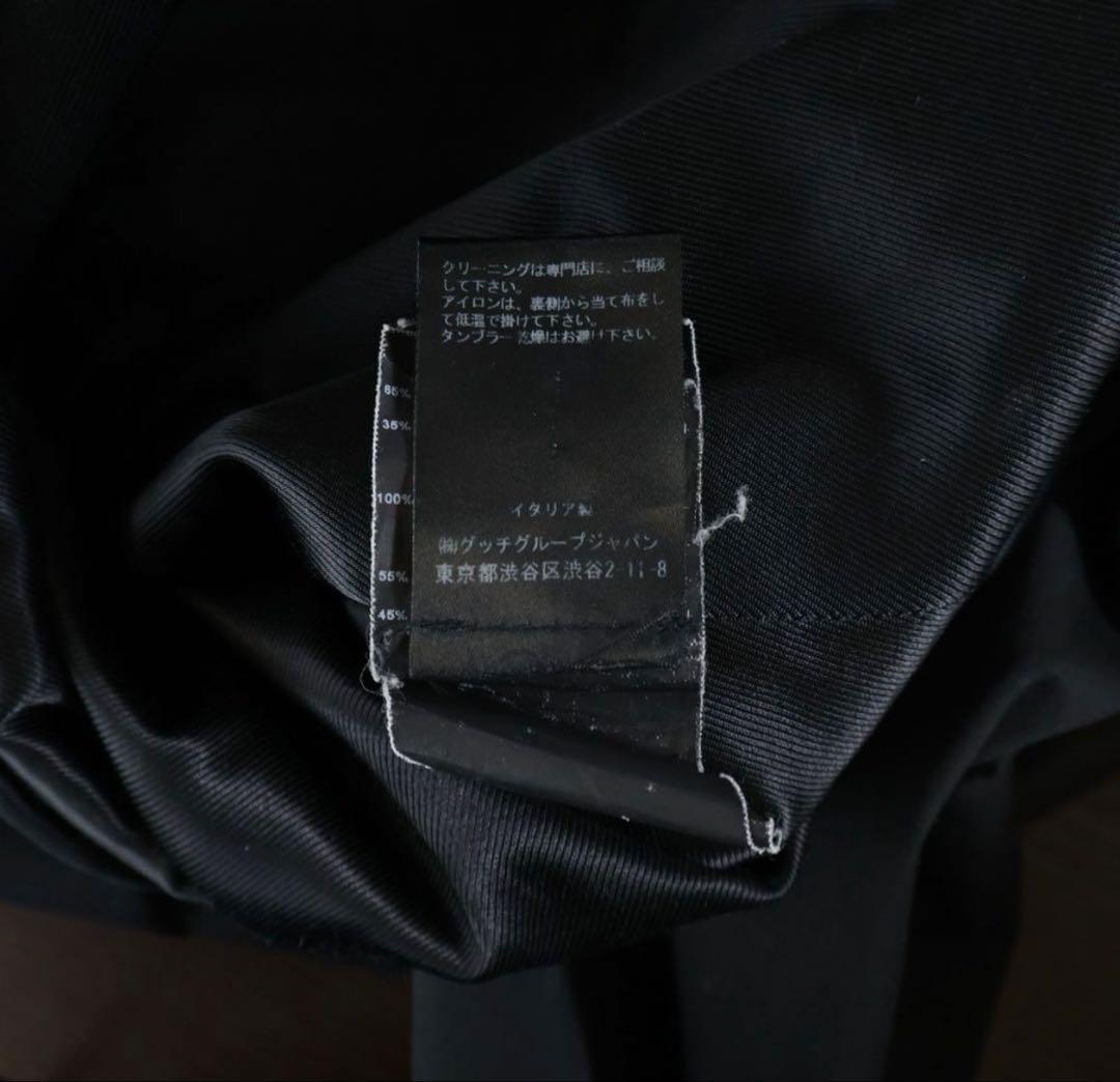 13SS エディ期 レザー切り替えジップアップジャケット サンローラン 44