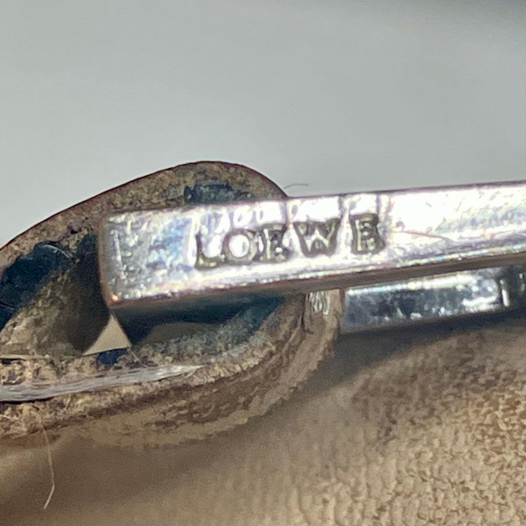 冬*見様 LOEWE パズルコンパクトウォレット　ベージュレザー二つ折り財布　使