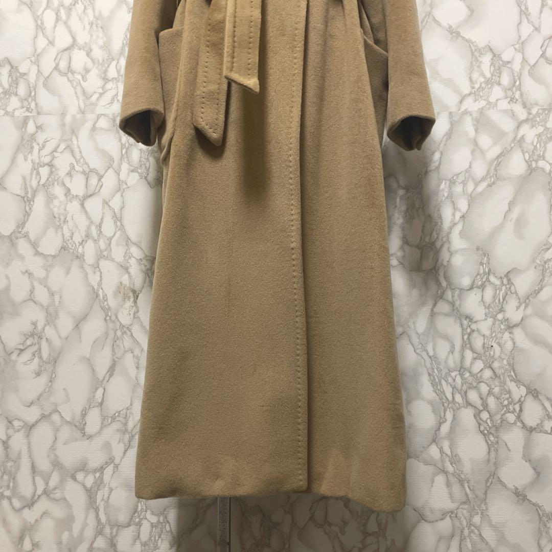 極上品　Max Mara デザインロングコート　カシミヤ混合　ガウン　イタリア製