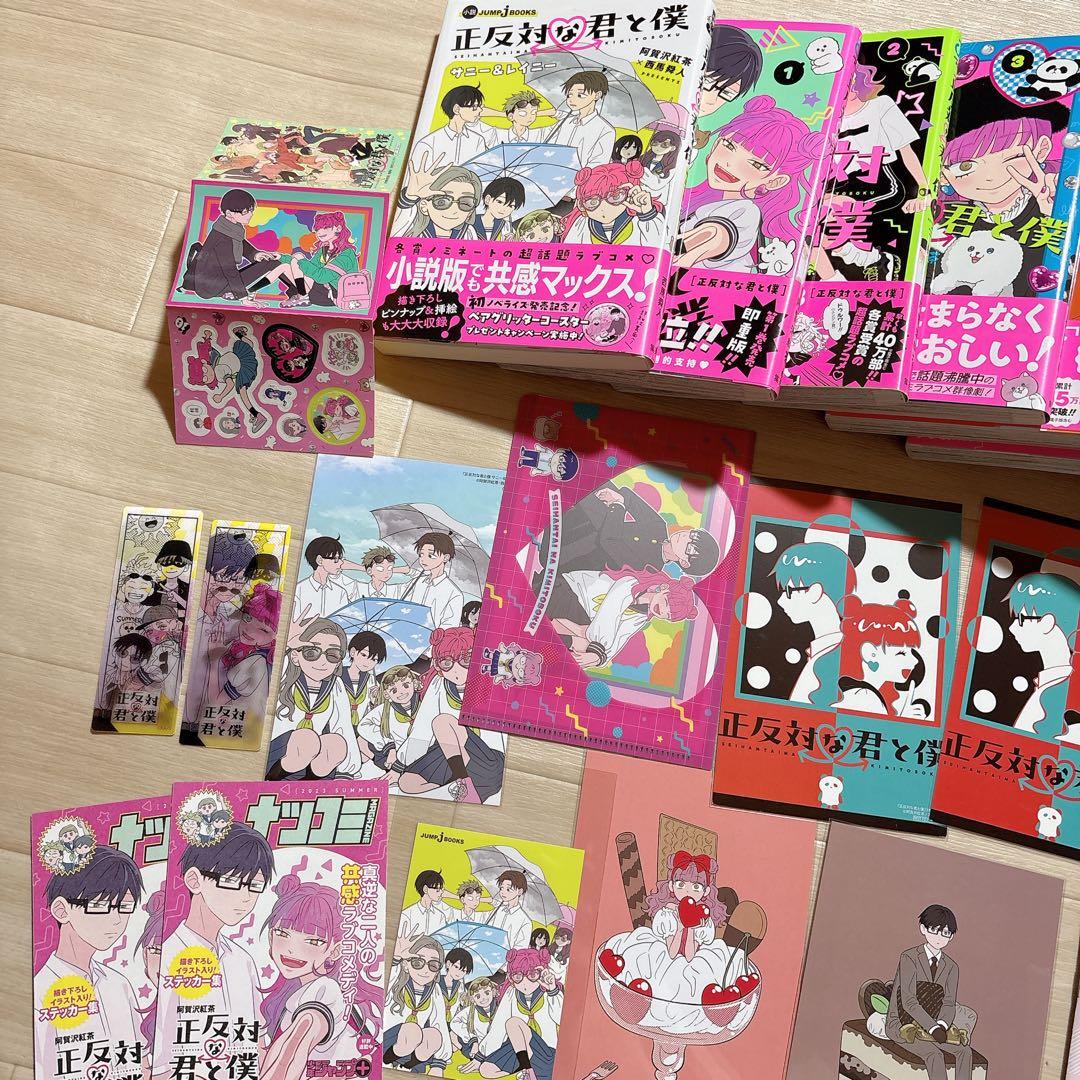 正反対な君と僕　全巻　サニー&レイニー　小説　特典付き