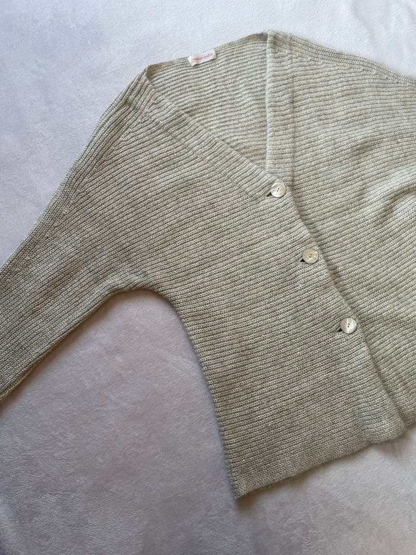 【美品】yoshie inaba スパンコール混 アルパカ・モヘヤブレンドニット