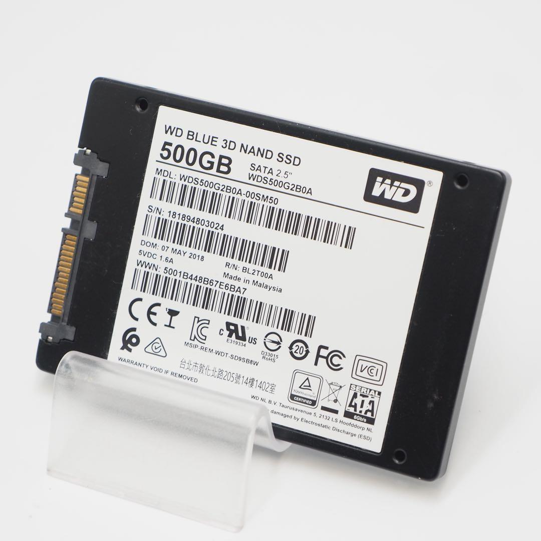 WD Blue 500GB SATA SSD WDS500G2B0A 動作確認済