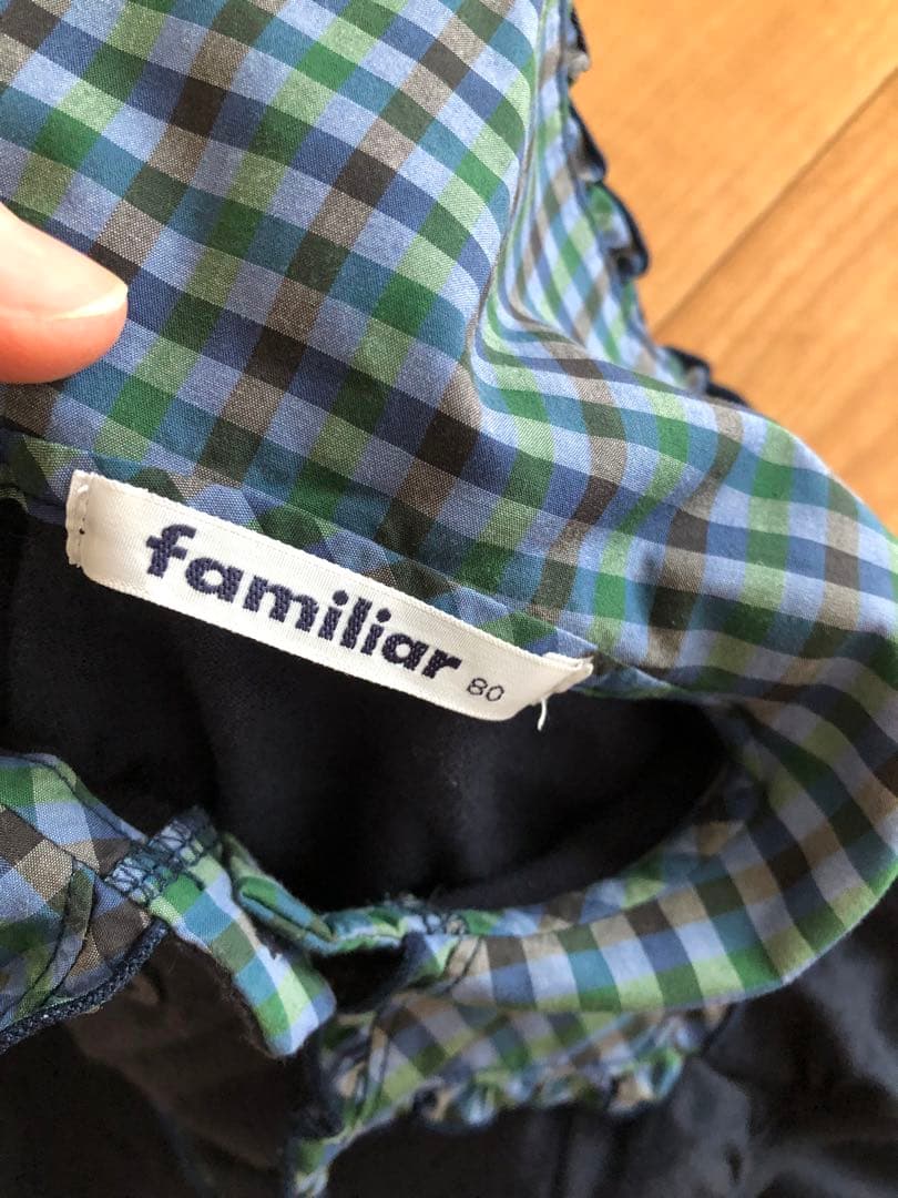 familiar ワンピース 80 ネイビー