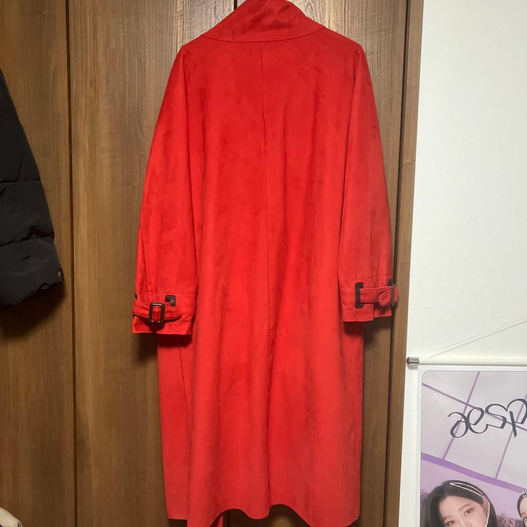Ameri vintage WRAP COLLAR COAT RED アメリ