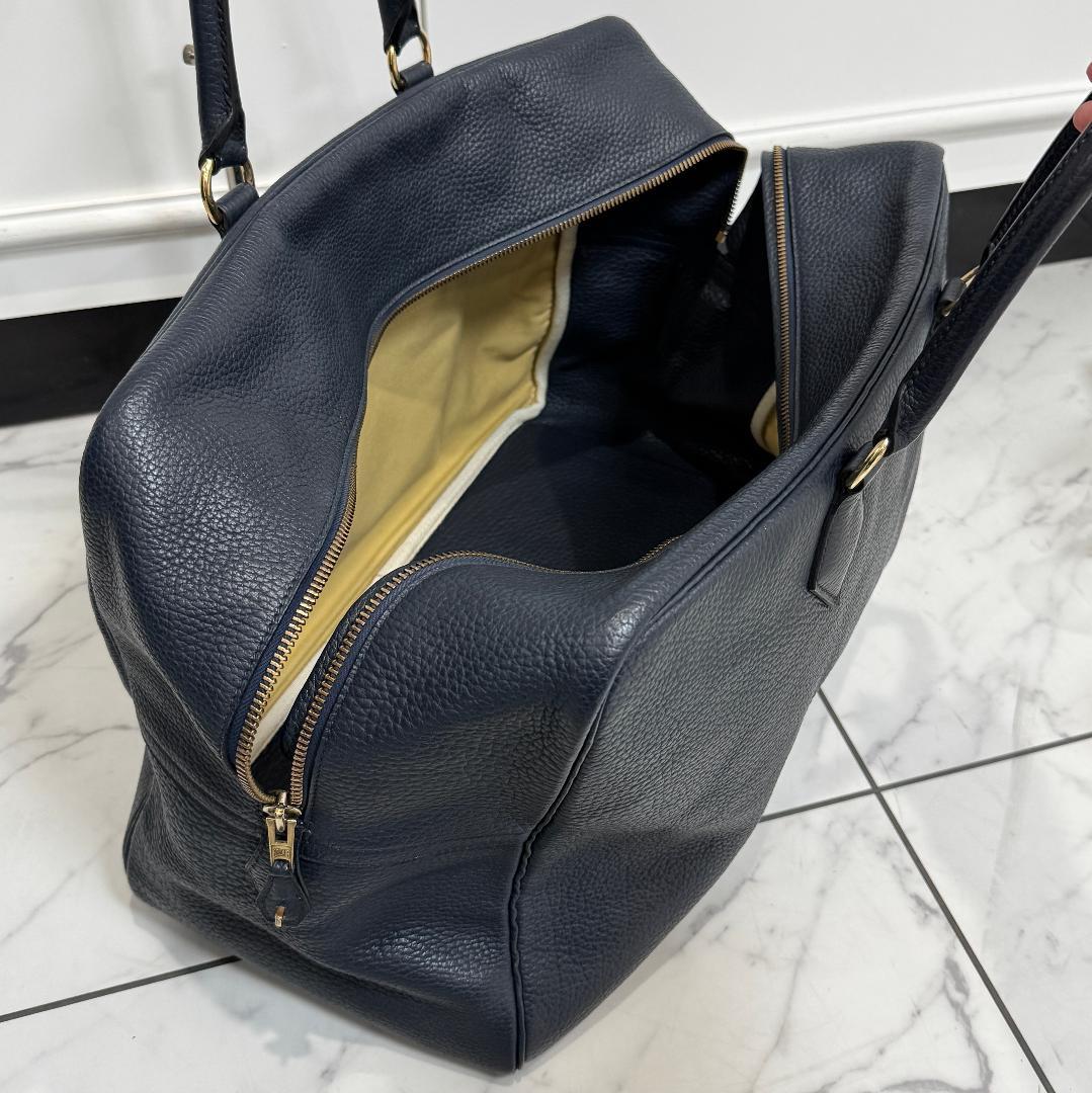 HERMES エルメス プリュム45 アルデンヌ ネイビー