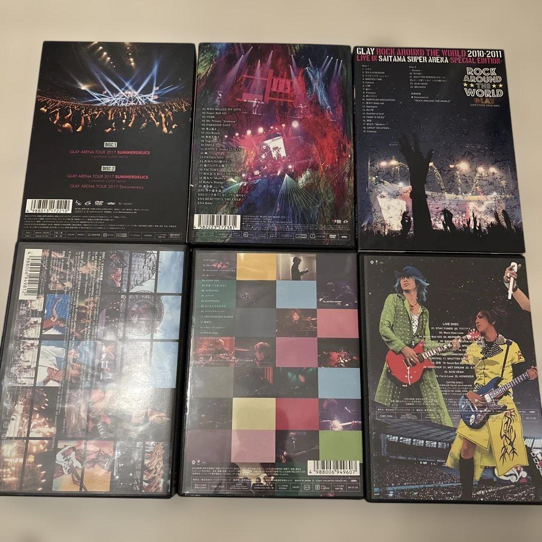 GLAY ライブDVD 6本セット　※バラ売りも出してます