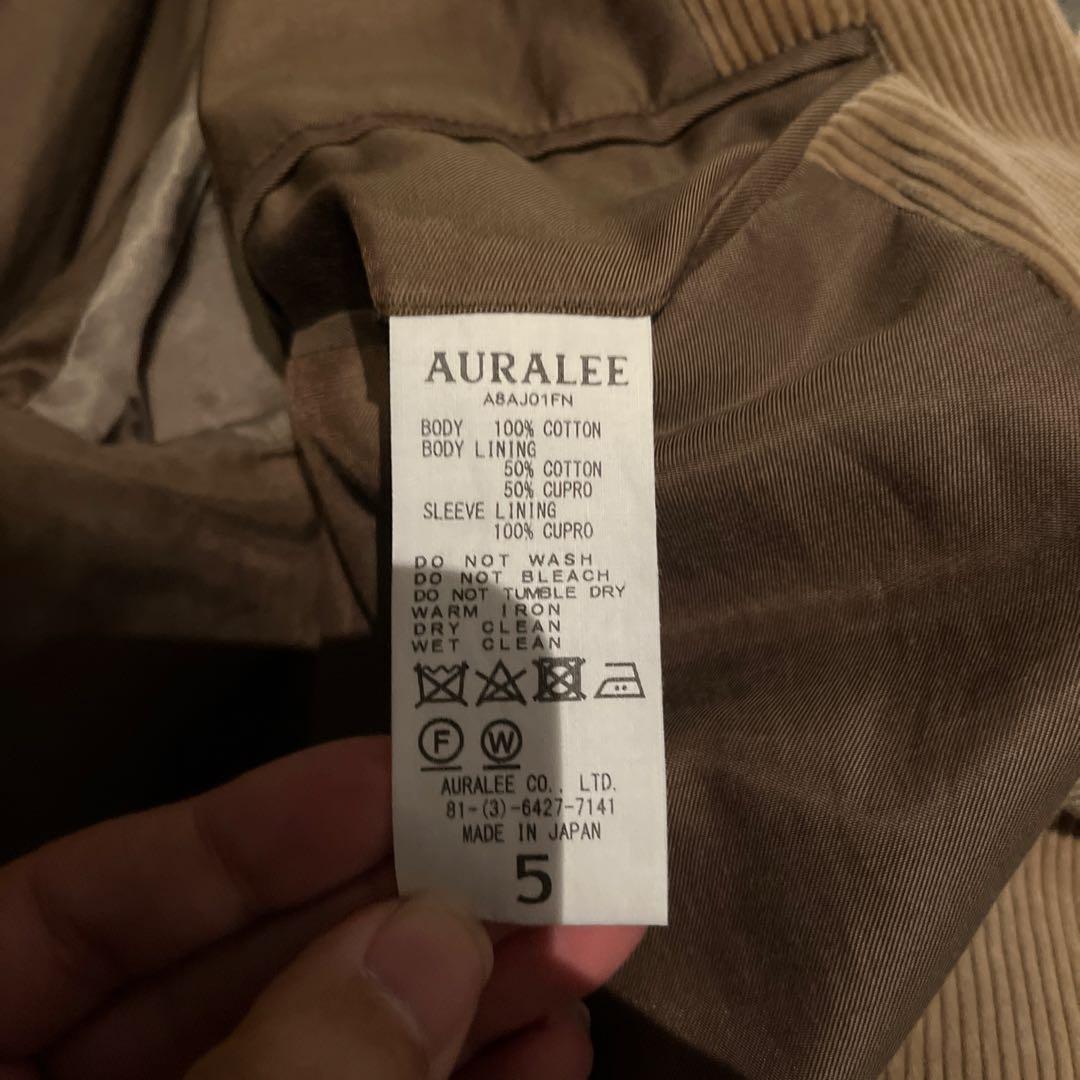 AURALEE ブラウン コーデュロイ テーラードジャケット サイズ5