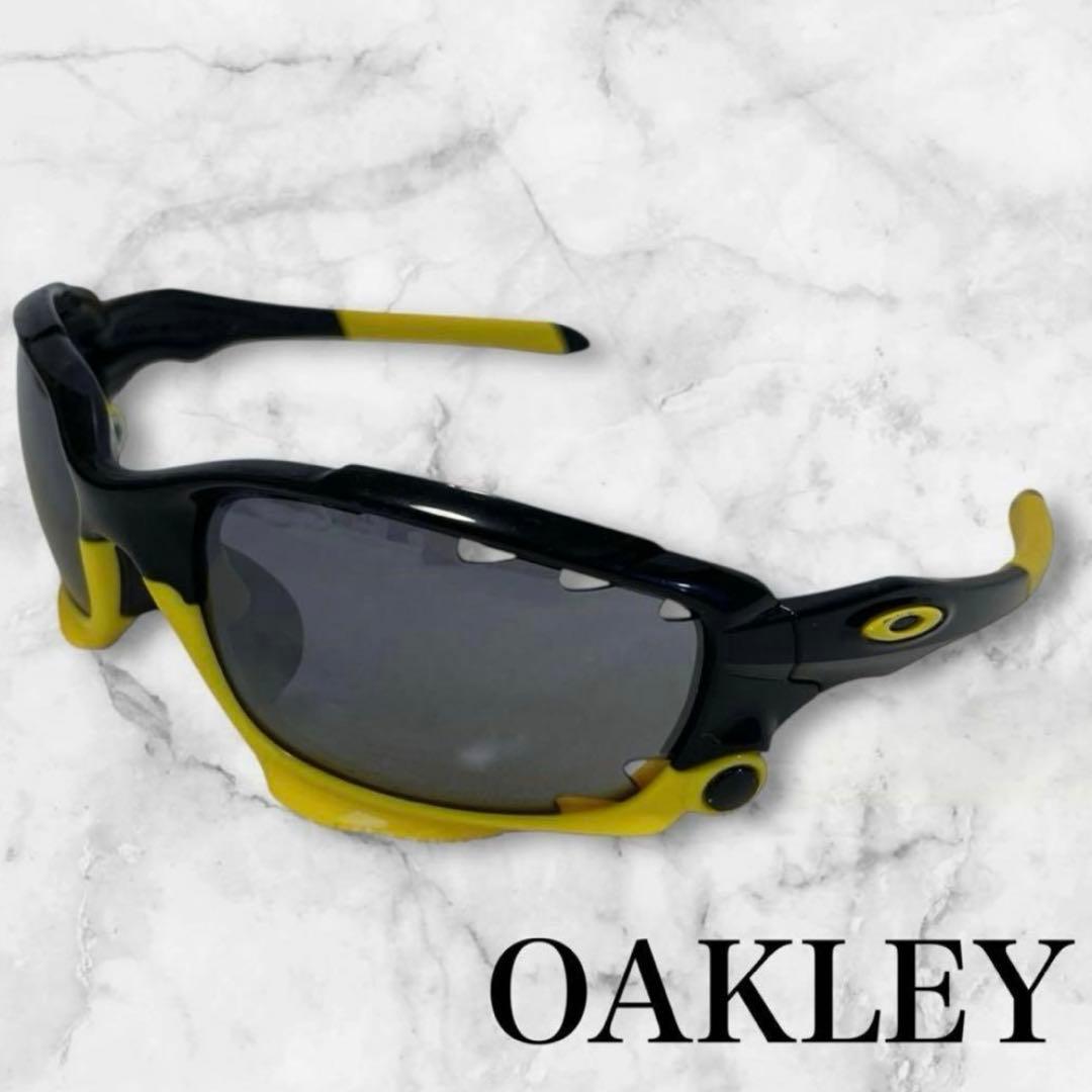 OAKLEY JAWBREAKER サングラス 黒黄 ゴルフ釣りロードバイク美品