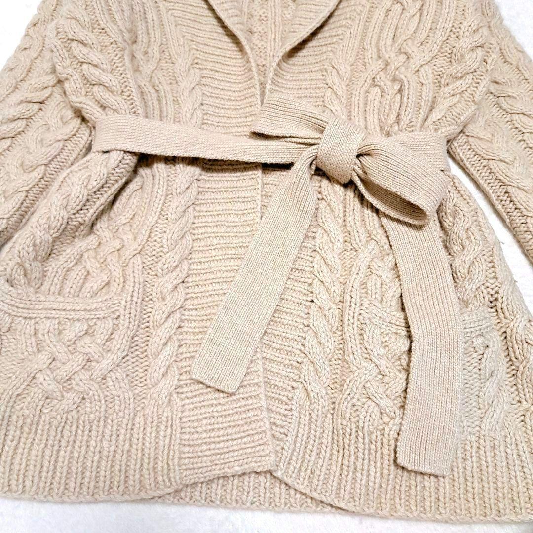 RALPH LAUREN ラルフ ケーブルニットカーディガン カシミヤ M