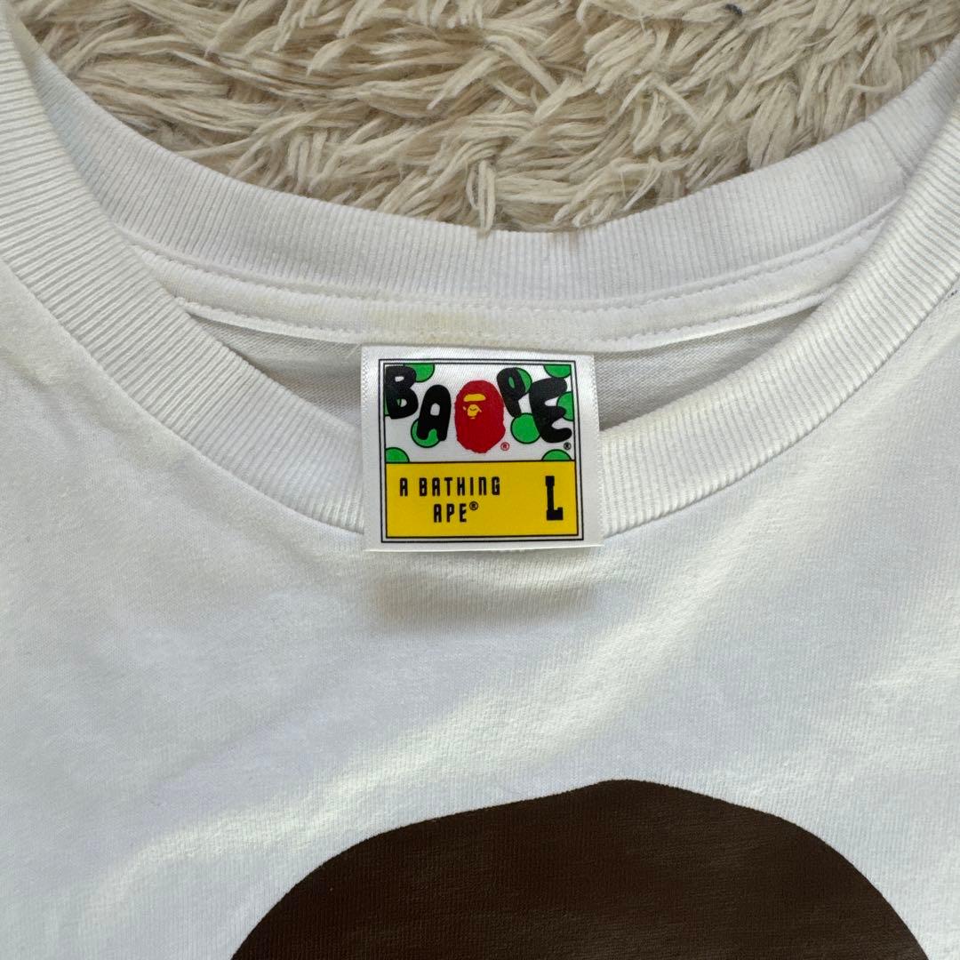 A BATHING APE ホワイト Tシャツ Lサイズ