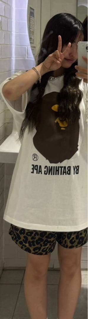 A BATHING APE ホワイト Tシャツ Lサイズ