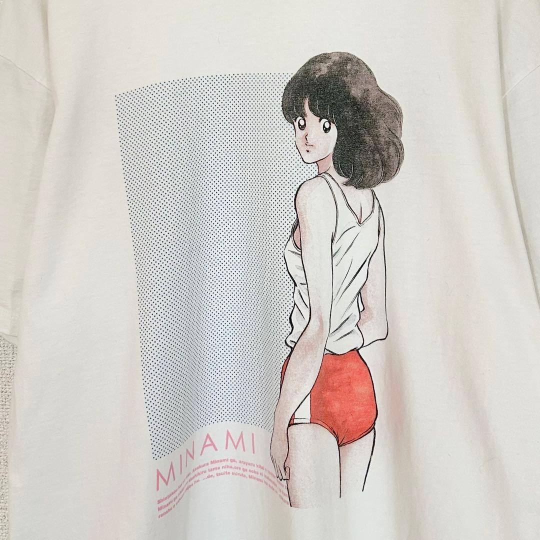 グラニフ Graniph あだち充 タッチ 浅倉南 Tシャツ 半袖Tシャツ 白T